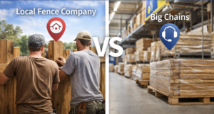big chain vs local fence company